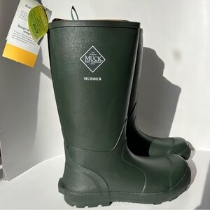 NEW with BOX Men’s MUCK Mudder Plain Toe Moss Green Size 12 Rubber Tall Boots